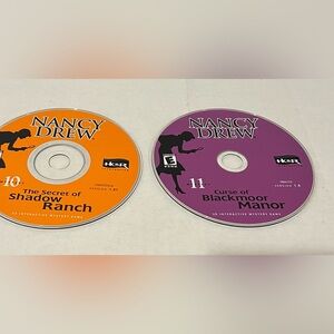 Nancy Drew 10, 11 the secret of shadow ranch and the curse of Blackmoor manor